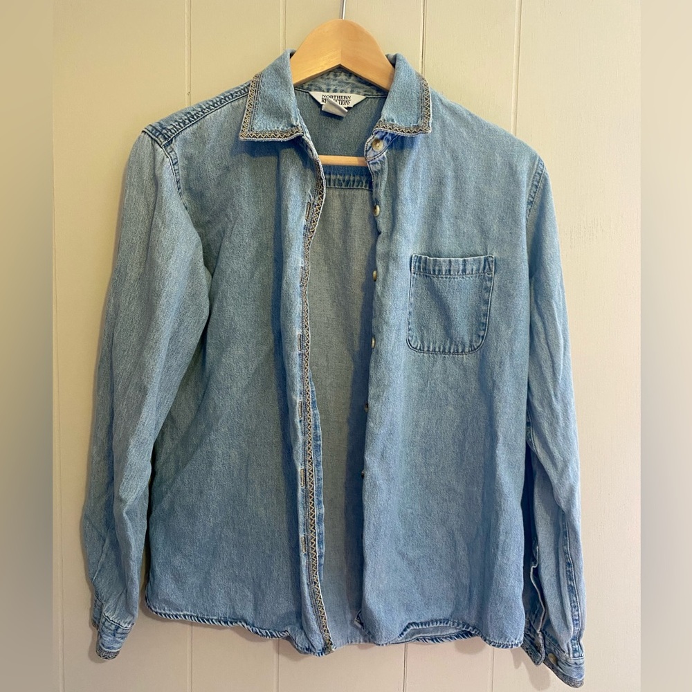 SOLD Vintage Northern Reflection Denim Button Down Shirt
